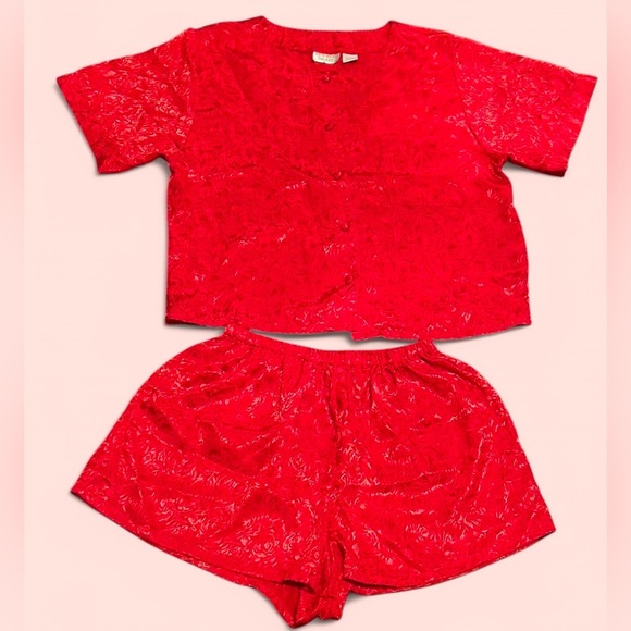 VINTAGE VICTORIAS SECRET GOLD LABEL PAJAMA SET - Picture 2 of 6